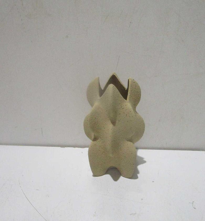 Vase ceramique  beige image