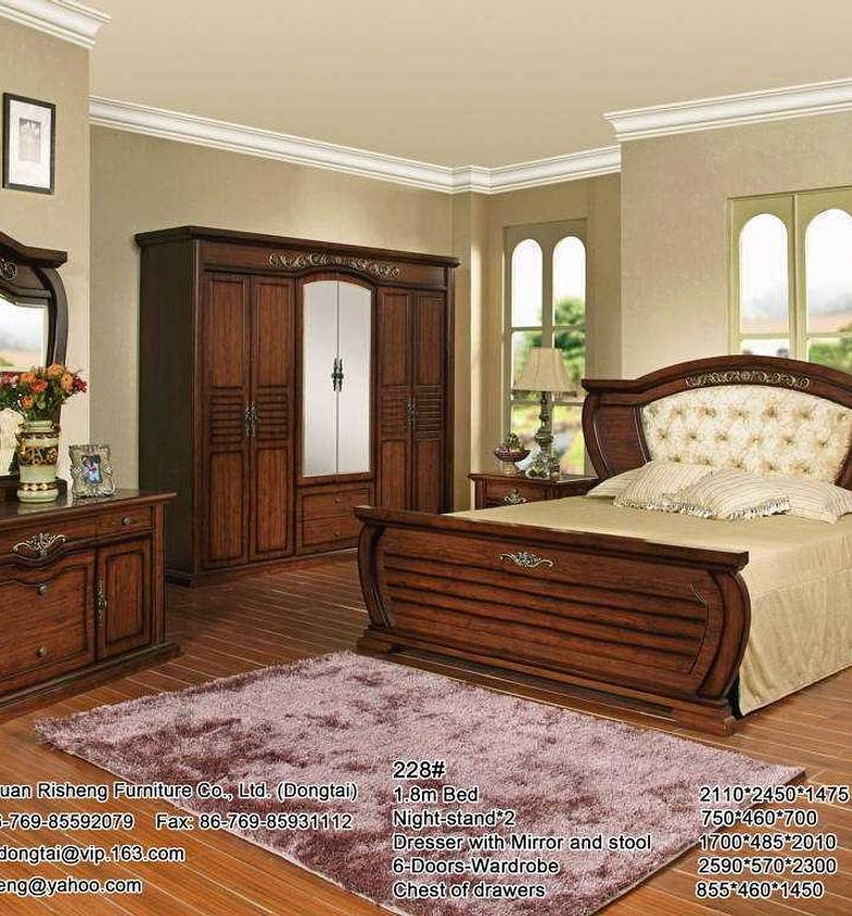 Bed 2000x2000+2ns+dresser+mirror+stoolbrown 2ns: 750*460*700 image