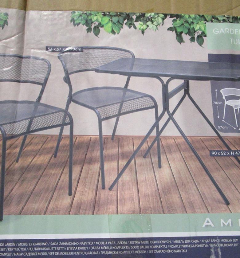 Garden furniture set dark image