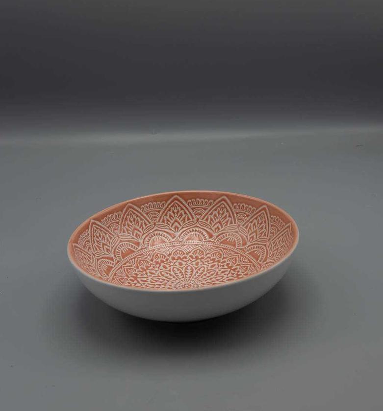 BOWL HOLLOW MANDALA RED 1 image