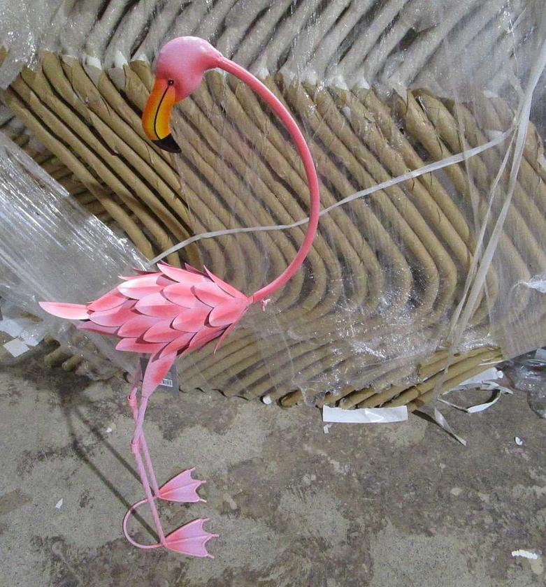 Flamingo metal 30x16x70cm image