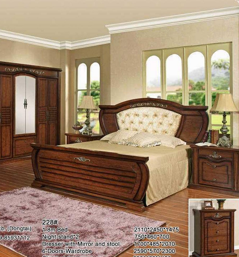 Grand Luxe Brown 6-Piece Bedroom Set image