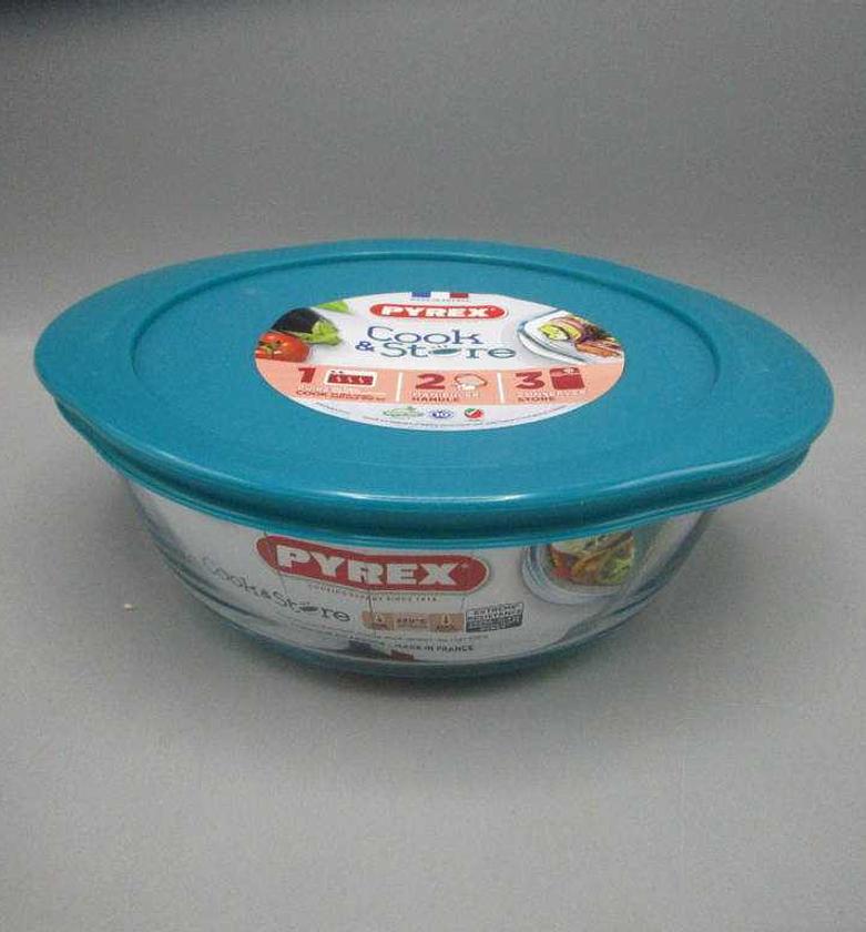 Bowl round storage with lid image