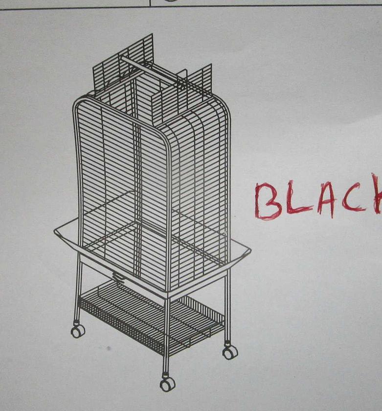 Metal bird cage black 80,6*80,6*152 image