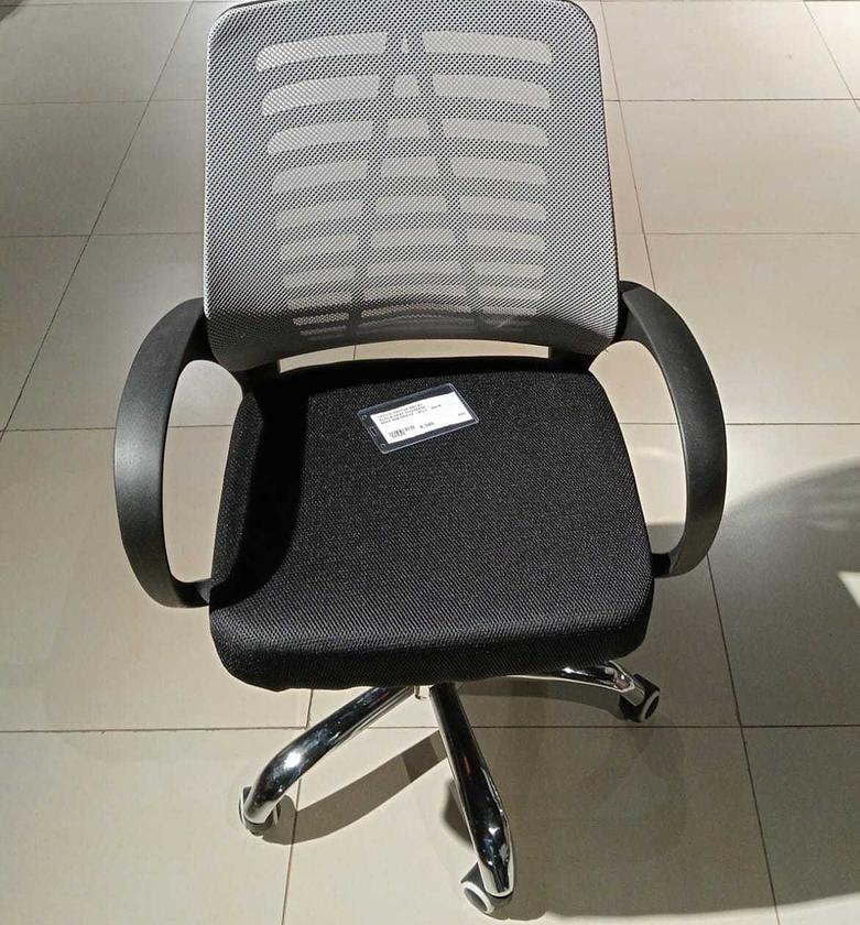 Office mesh chair fabric grey image