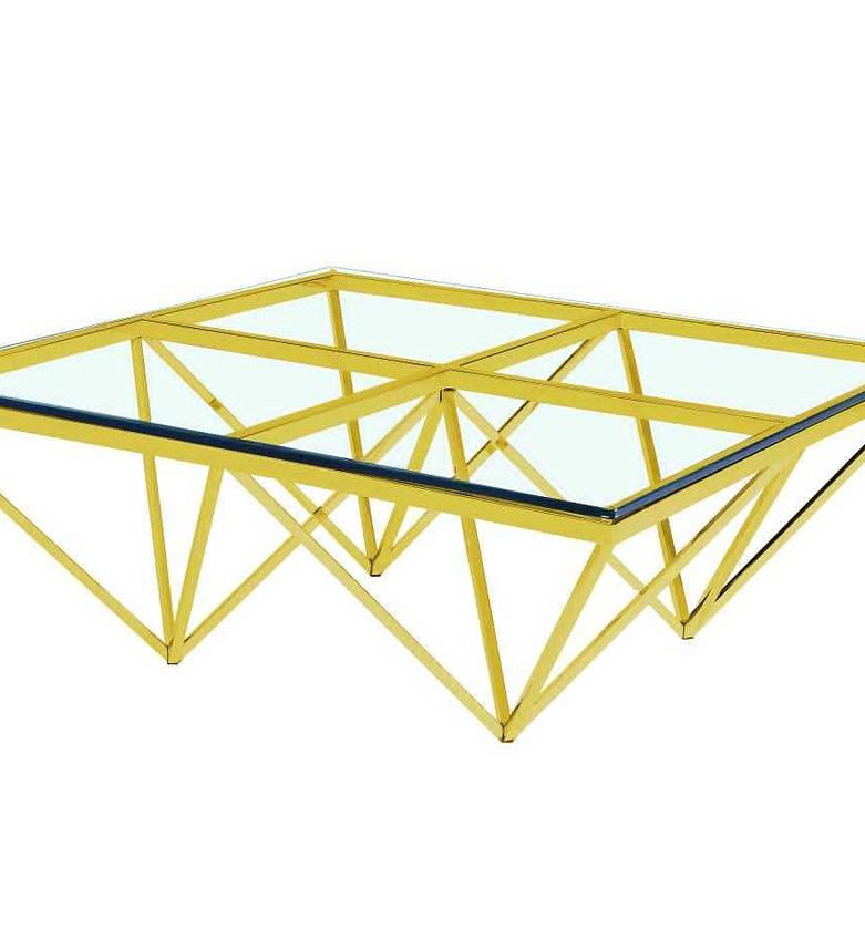 Coffee table golden 105*105*40 image