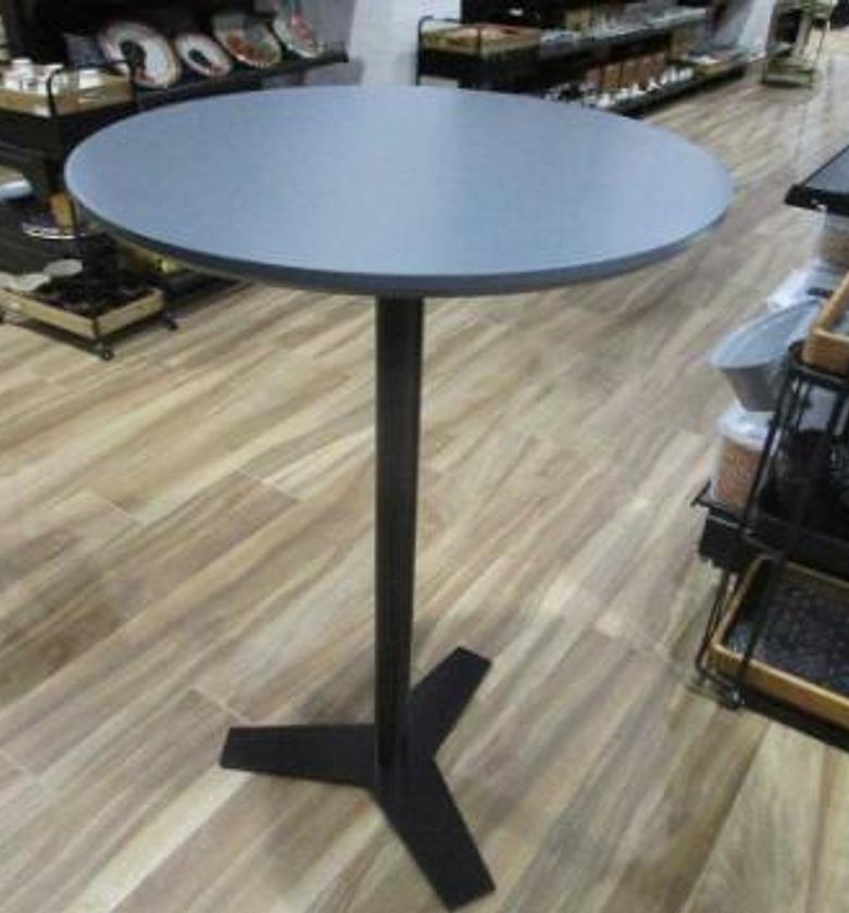 Lukas Bar Table – Grey Finish, 70×70×105 cm image