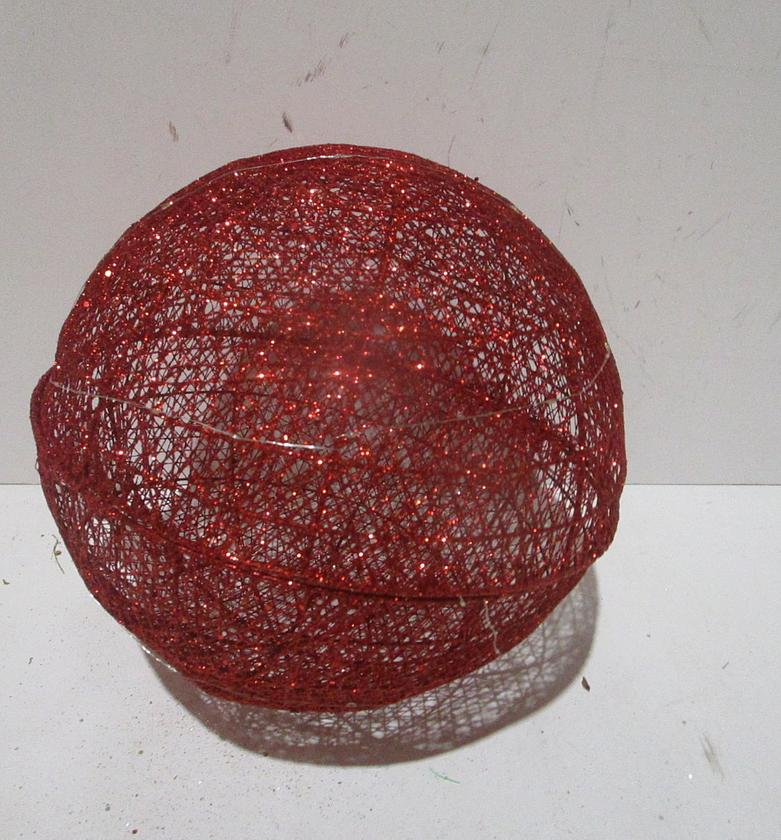 Xmas metal ball deco with image