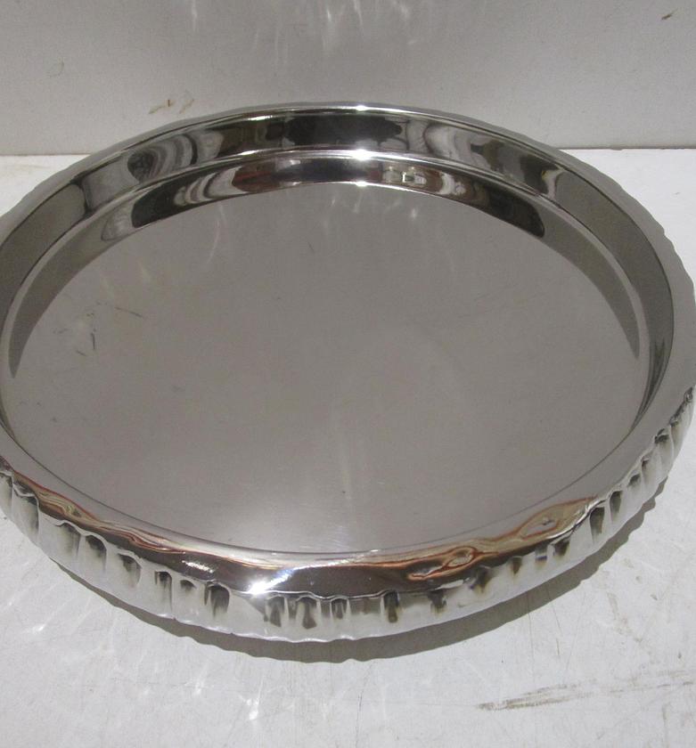 Tray round double wall stainless image