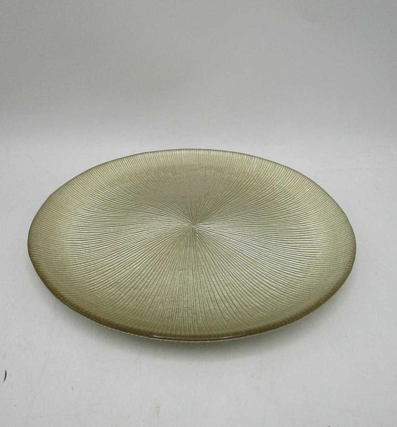 Plate gilded glass d21cm  image