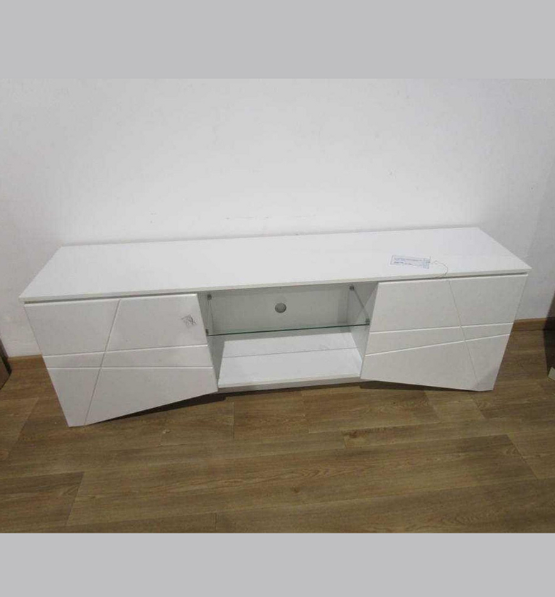 Cadiz TV Unit – White Matte & High Gloss Finish (168.5 cm) image