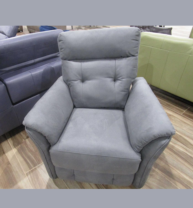1-Seater Swivel & Rocking Sofa Chair – Grey Fabric image
