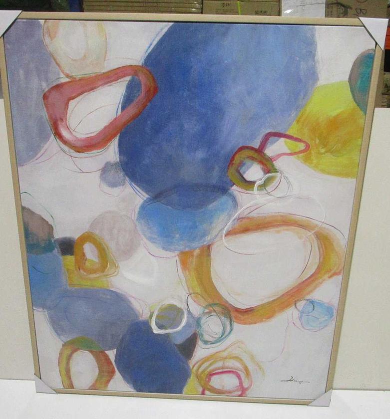 Painting handmade paint with image