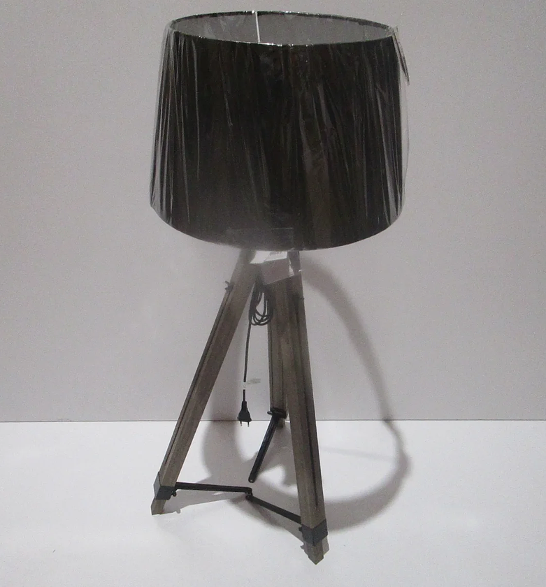 Oniro Tripod Floor Lamp with Black Drum Lampshade image