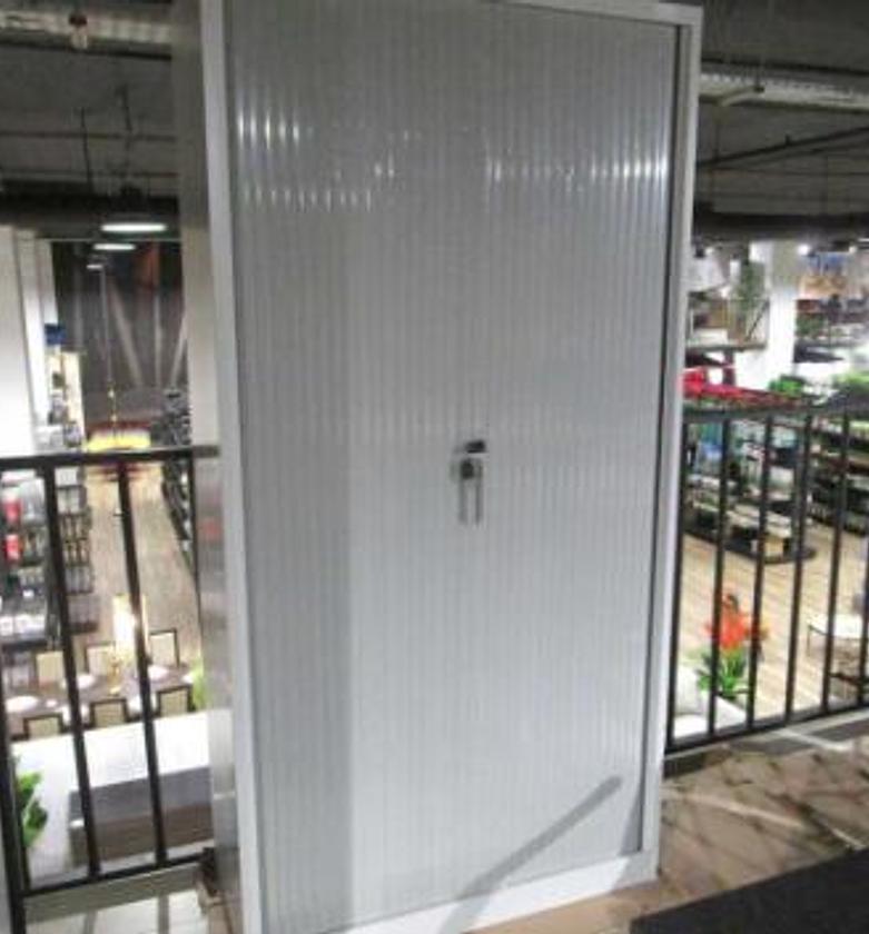 Cabinet rolling door with image