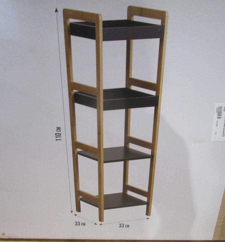 Cabinet bamboo 4 shelves mdf image