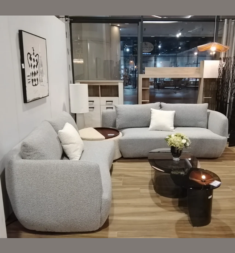 Sofa banana fabric grey pine image