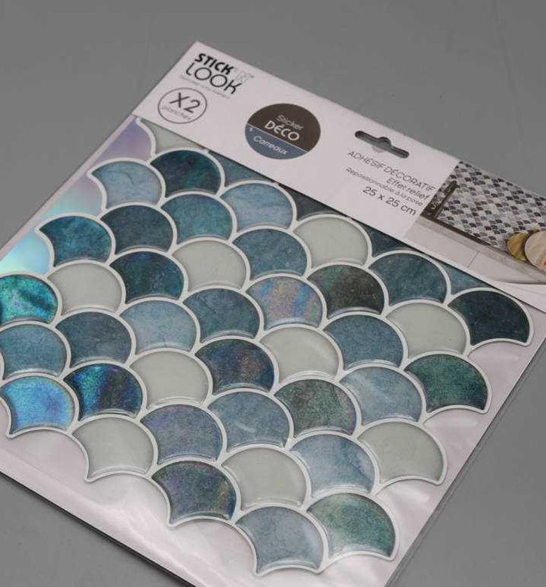 STICKER CARO WAVE BLUE 25 image