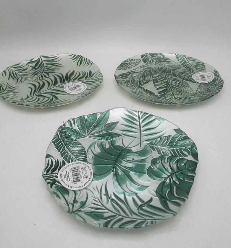 Plate glass dia 21cm 3ass image