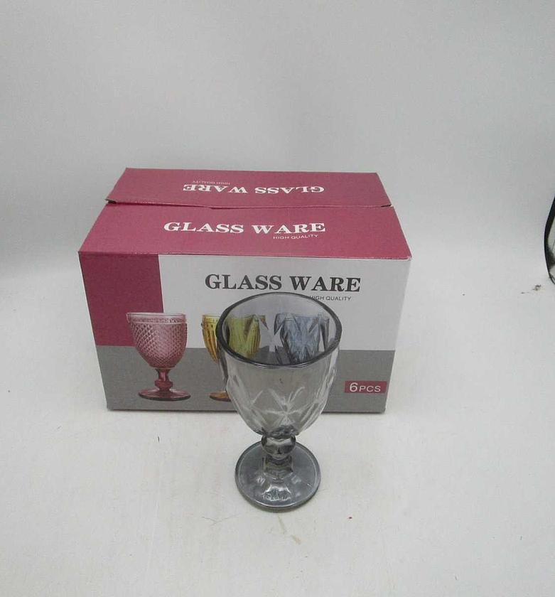 Glass cups grey 240ml 8x15 image