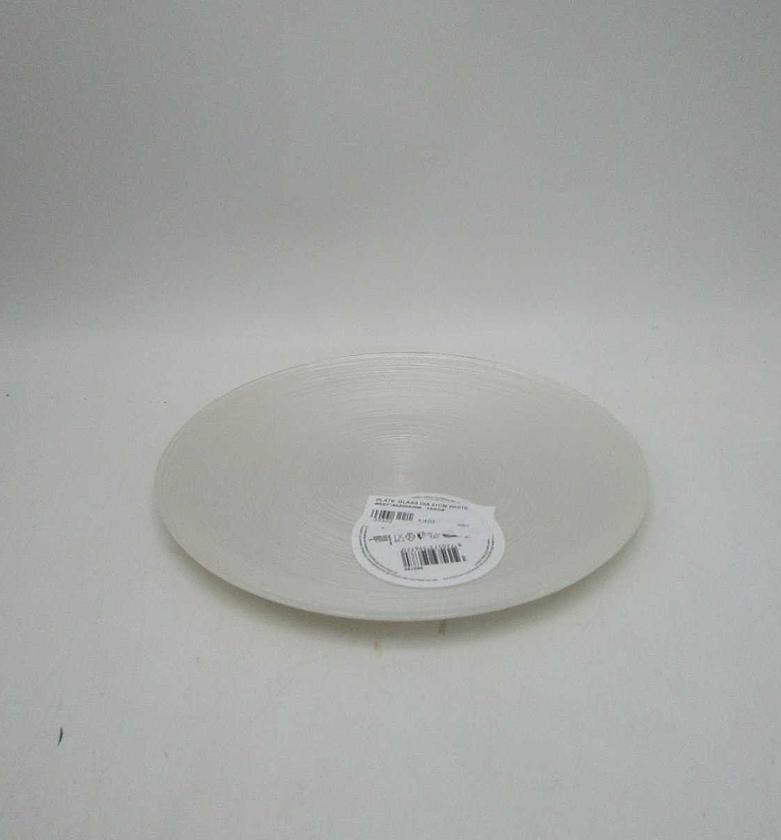 Plate glass dia 21cm white image
