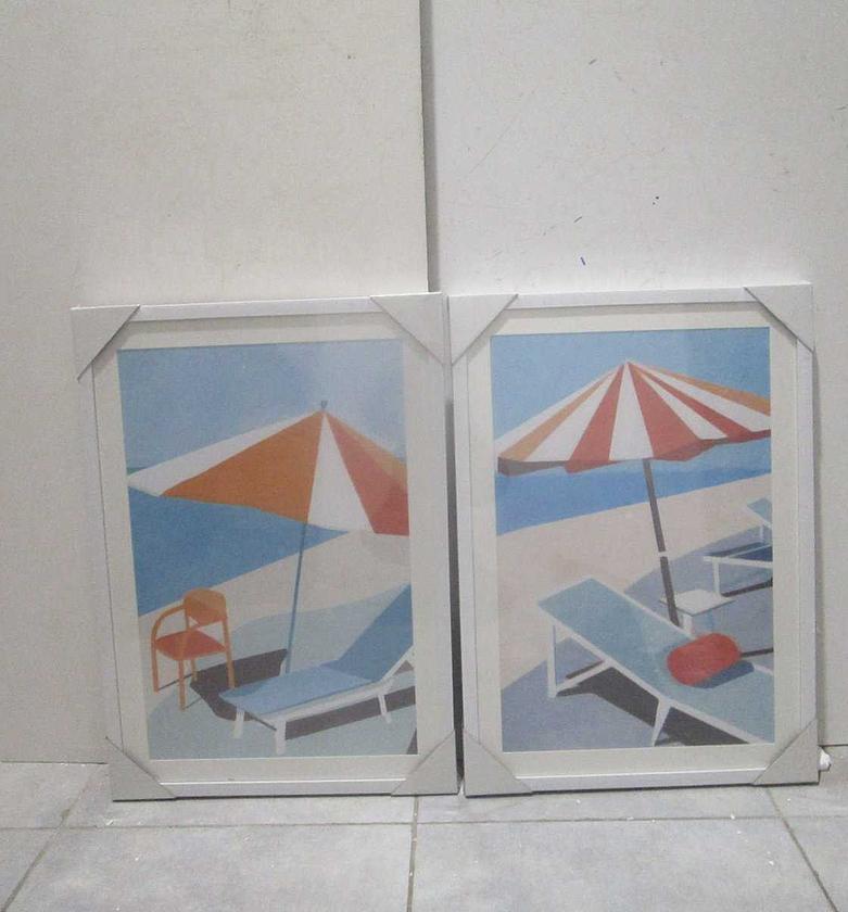 Canvas beach design ps frame image