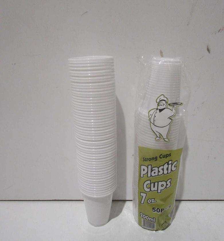 Cups plastic set of 50 image