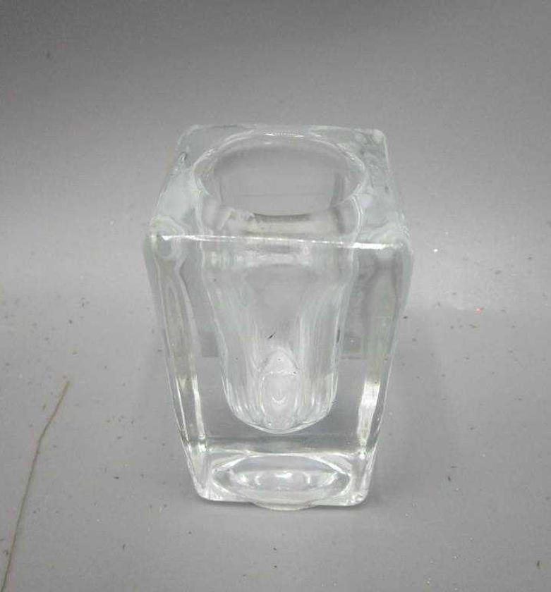 CANDLE HOLDER CLEAR 8CM image