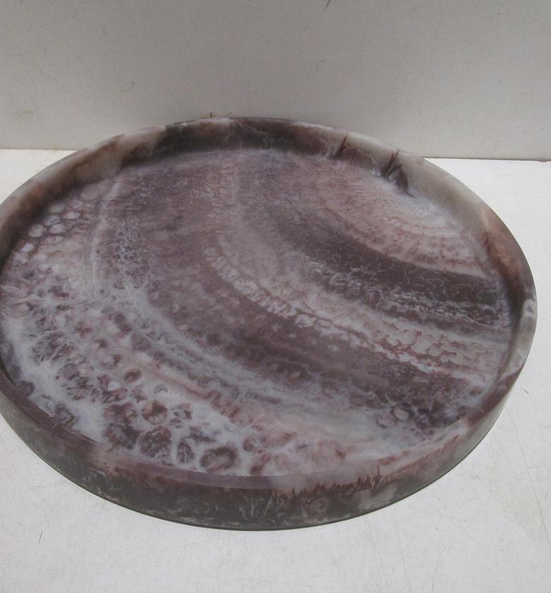 Bowl resine matte large round image