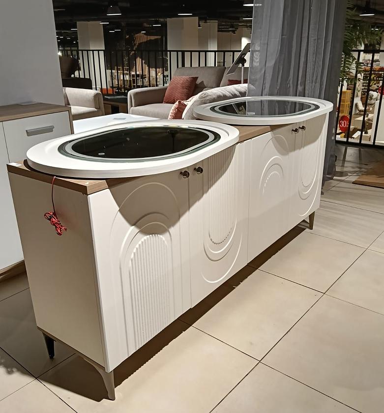 Buffee with mirror 8008 beige/6821 image