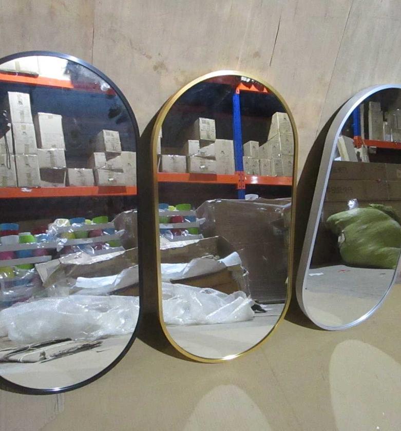 Mirror+---alu frame gold silver image