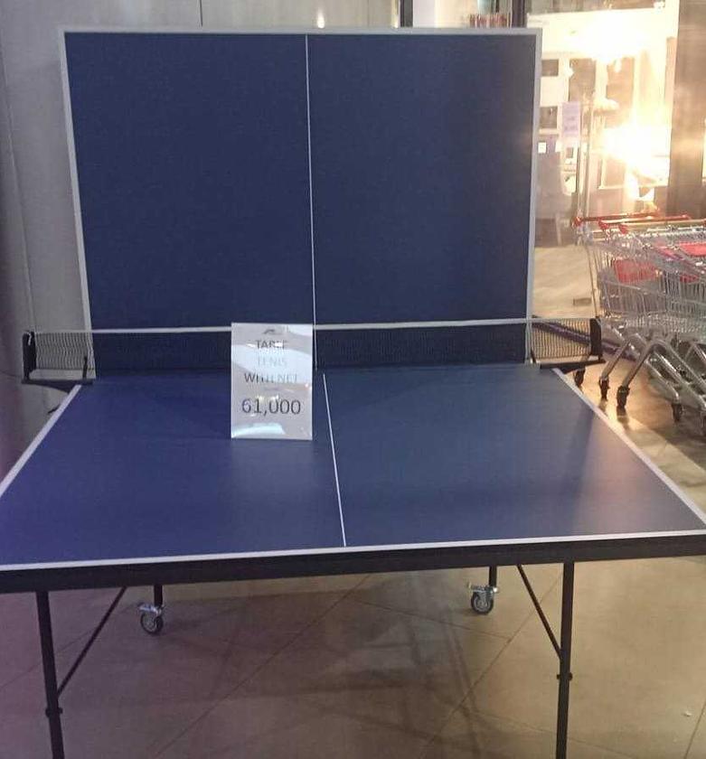 Table tenis with net blue image