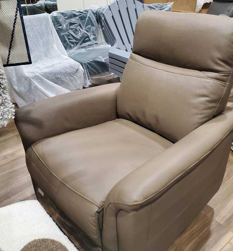 Chair single recliner leather image