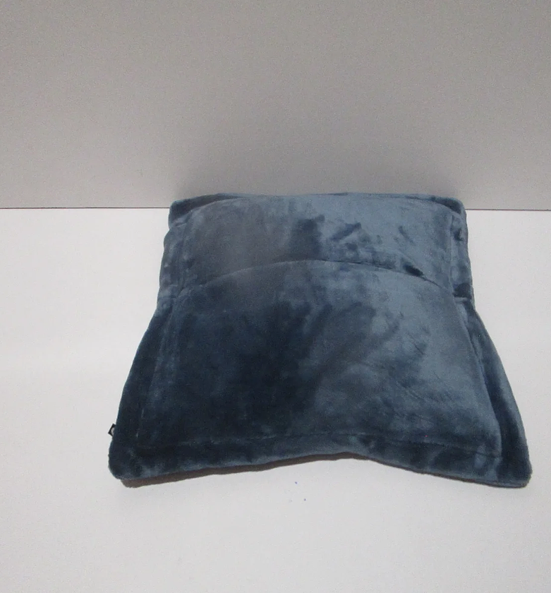 Ultra-Soft Cuddly Flannel Cushion (Aegean Blue, 40x40 cm) image