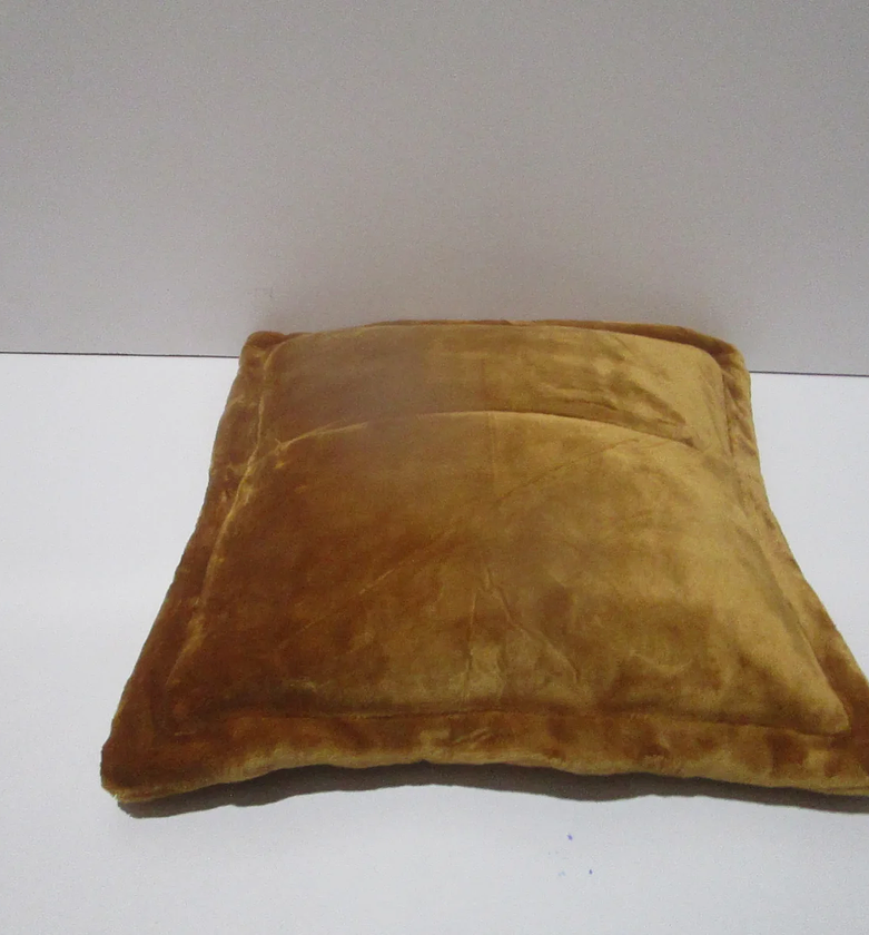 Ultra-Soft Cuddly Flannel Cushion (Camel Brown, 53x53 cm) image