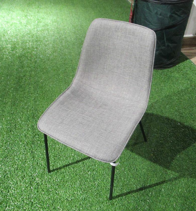 DINING CHAIR W BLACK LEGS image