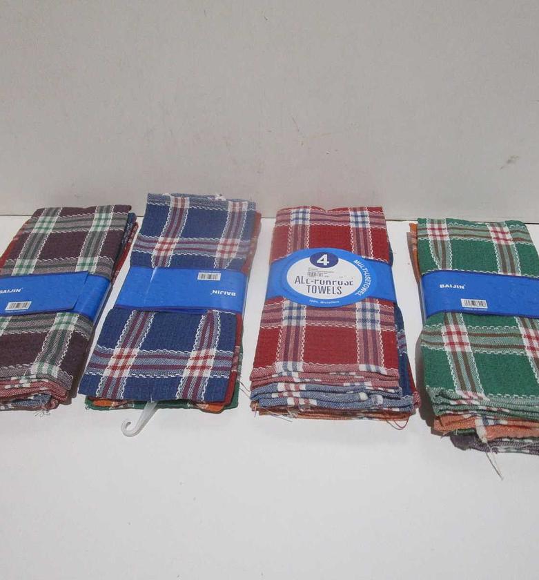 4pcs towel set 49.3g/pcs 80%polyester+20%cotton image