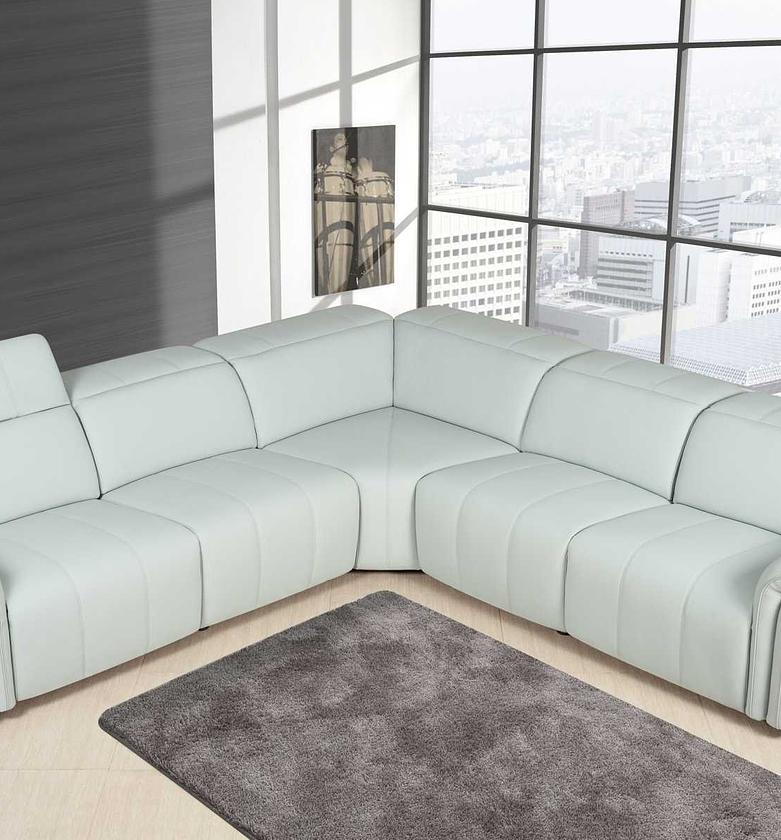 Luxora Dark Beige Leather Corner Sofa image