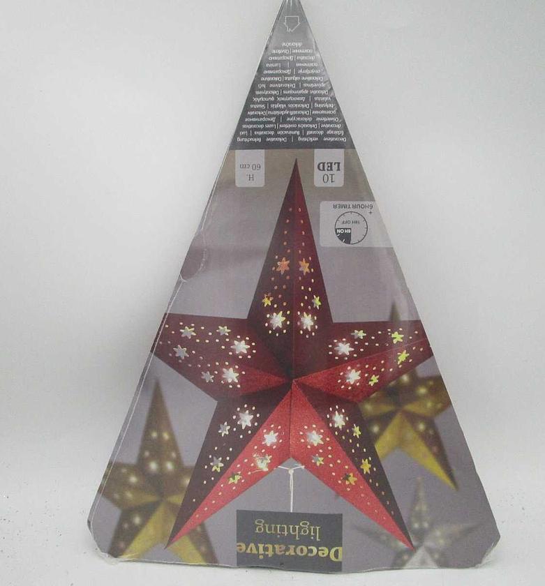 Christmas led star paper 60cm image