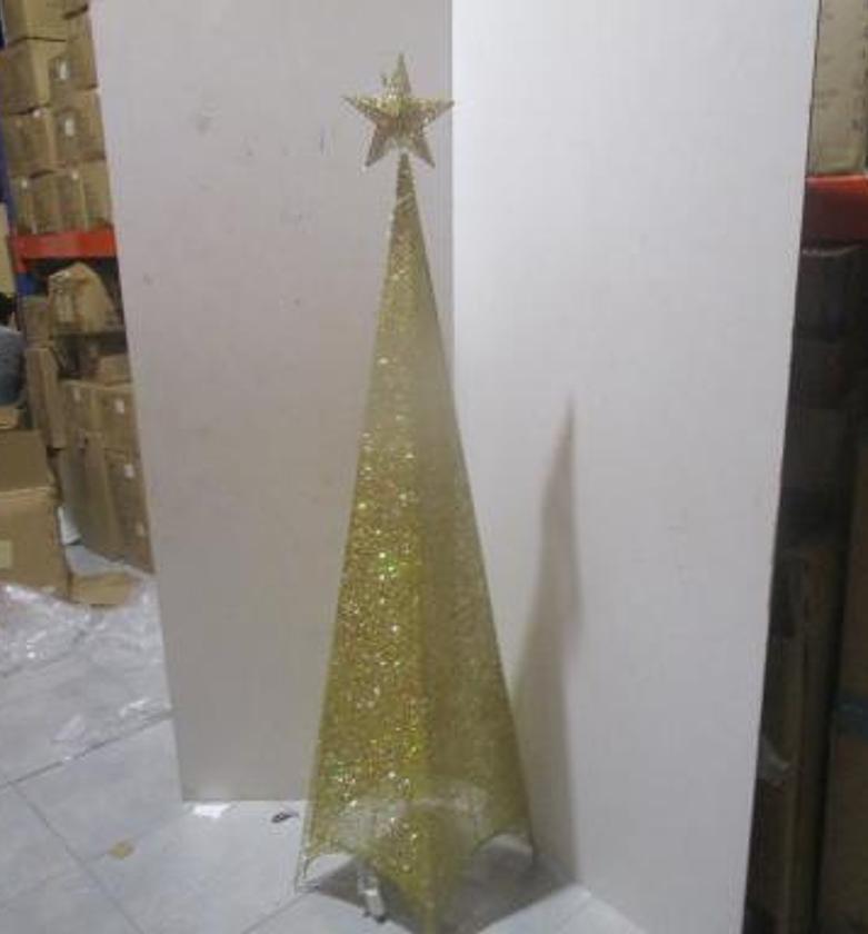 Tower w light 180cm gold image