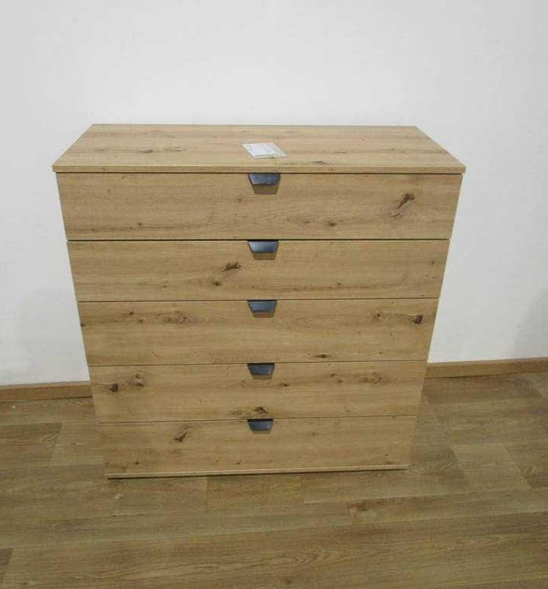 Artisan Oak 5-Drawer Storage Cabinet image