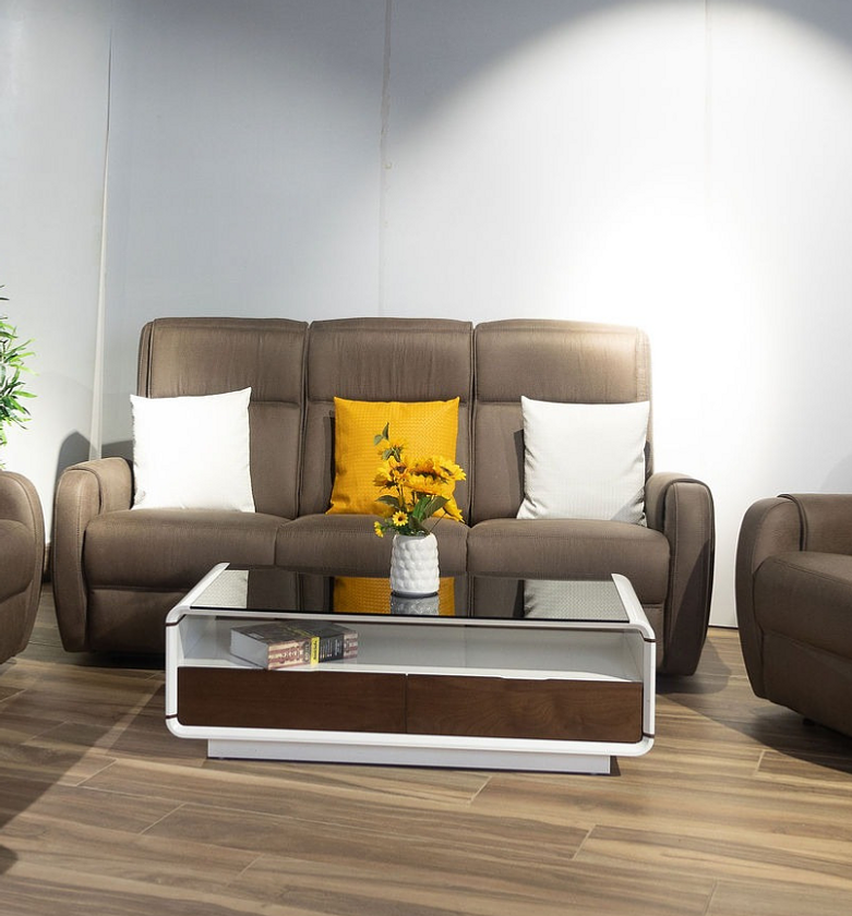 Coffee table walnut + grey image