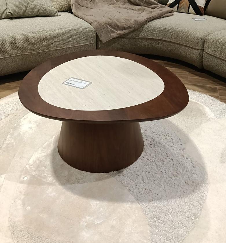 Coffee table stone round top+--mdf image