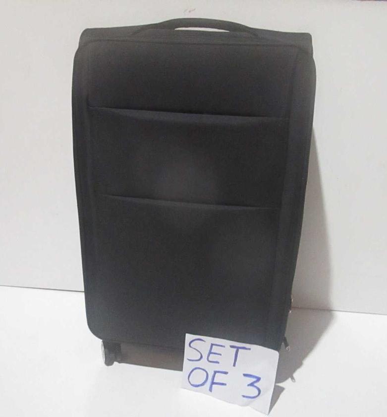 Luggage black set of 3pcs image