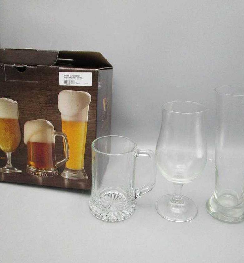 6 BEER GLASSES SET image