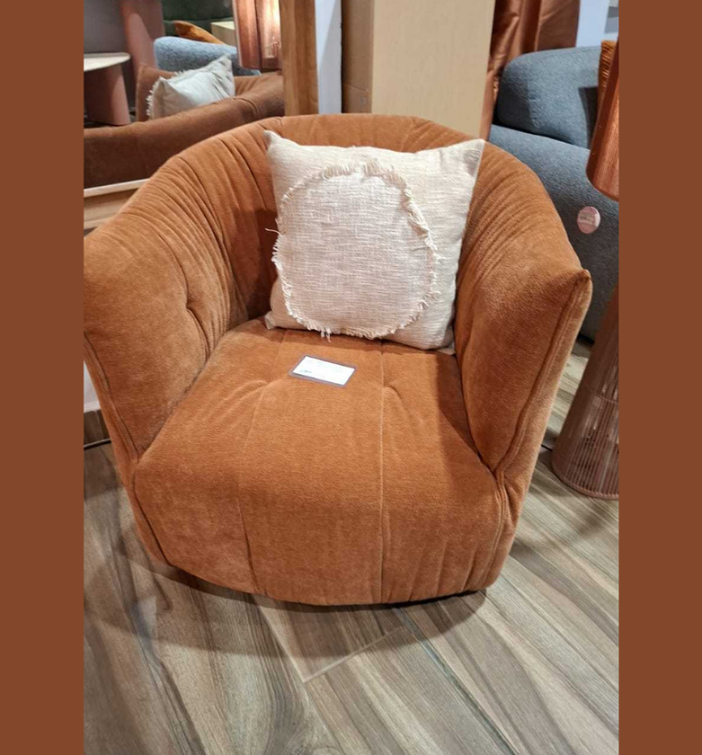 Club chair lb3122-10 orange image