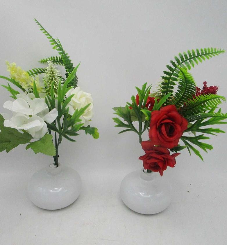 Artificial plante red white image