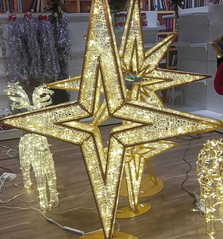 Christmas star 3d 4 point image