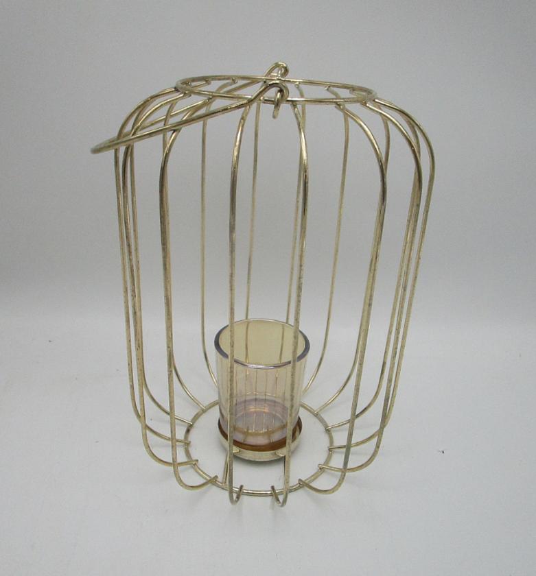 Lantern metal 22cm gold c image