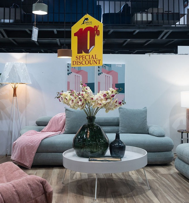 Luna Beige Idea c Coffee Table with Metal Legs – 100×100×44 cm image